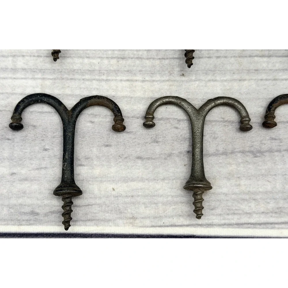 LOT OF 6‎ ANTIQUE SALVAGED CAST IRON 2.5